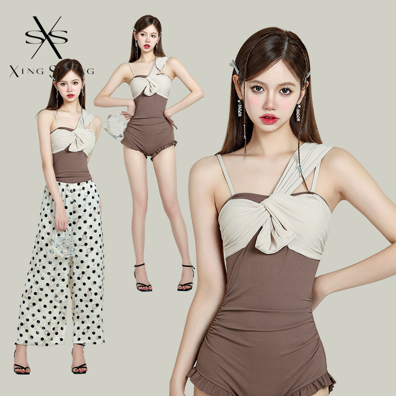 型盛连体泳衣女夏季遮肚显瘦遮肉聚拢个性度假泳衣长裤裙沙滩海边,运动/瑜伽/健身/球迷用品,连体泳衣,淘宝优惠券,粉丝福利购,淘宝优惠卷