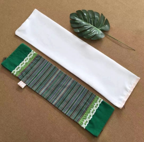 成人颈椎圆枕艾草老粗布荞麦壳枕