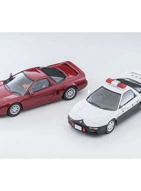 TLV车模367a 1:64 本田NSX 警车 红色合金车模仿真车模型收藏摆件
