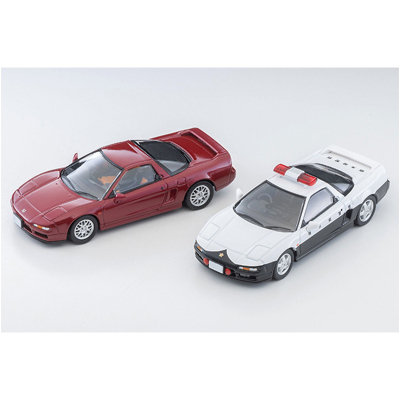 TLV车模367a 1:64 本田NSX 警车 红色合金车模仿真车模型收藏摆件