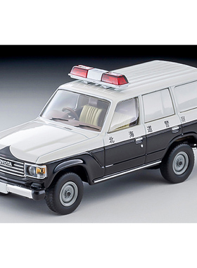 TLV车模N371a 1:64 丰田陆巡60警车合金车模仿真汽车模型收藏摆件
