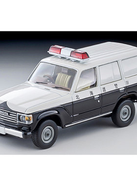 TLV车模N371a 1:64 丰田陆巡60警车合金车模仿真汽车模型收藏摆件