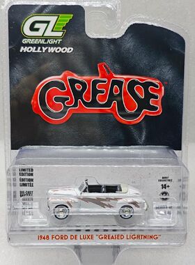 GreenLight绿光1:64 福特DeLuxe 白色 合金车模仿真汽车模型收藏