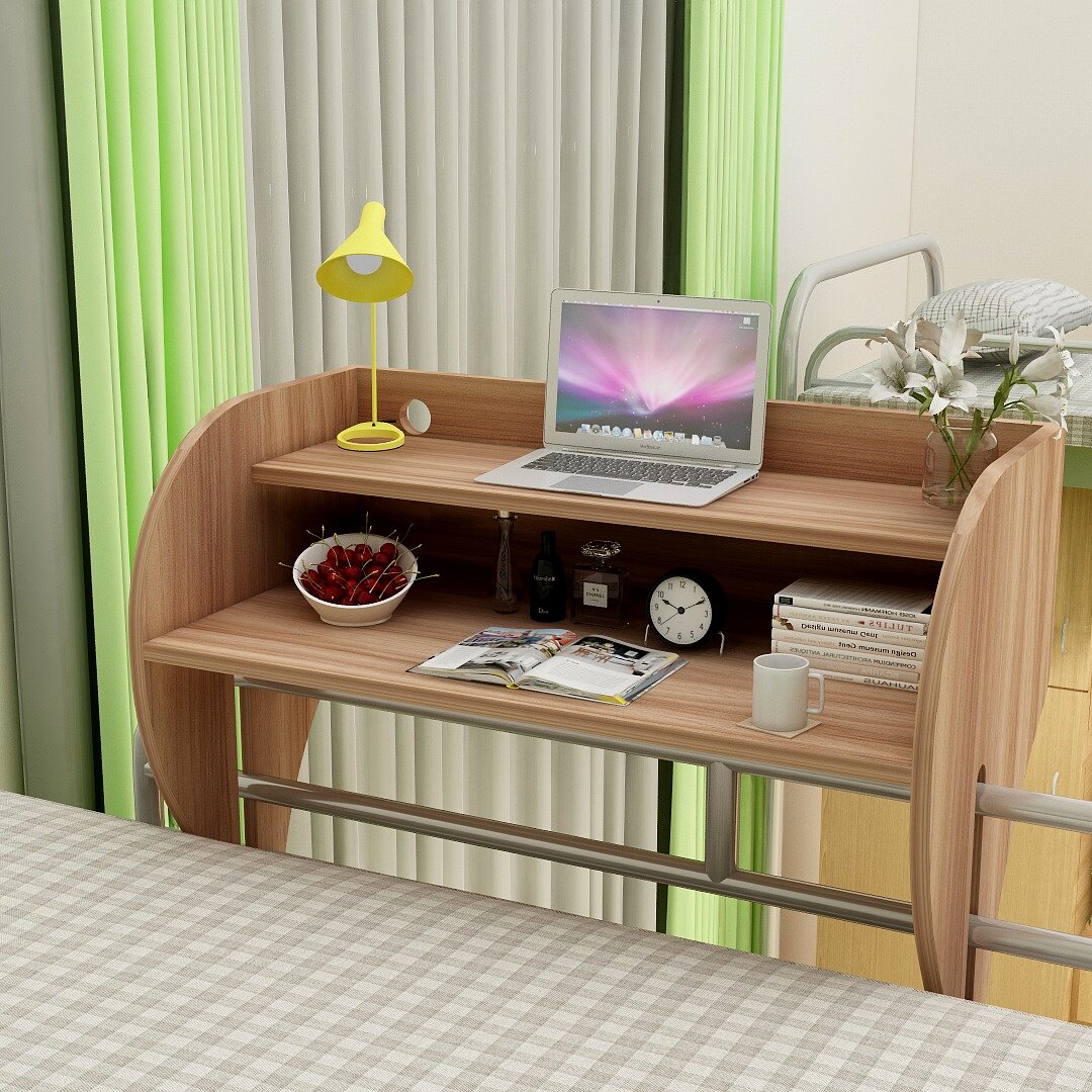 上铺悬空桌大学生床上用笔记本电脑桌宿舍卡边书桌寝室简约小桌子