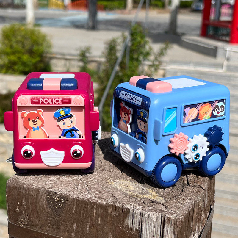 趣味惯性巴士迷你儿童玩具卡通摇摆车益智宝宝可爱警车耐摔0-3岁,玩具/童车/益智/积木/模型,惯性/回力/滑行玩具,淘宝优惠券,粉丝福利购,淘宝优惠卷
