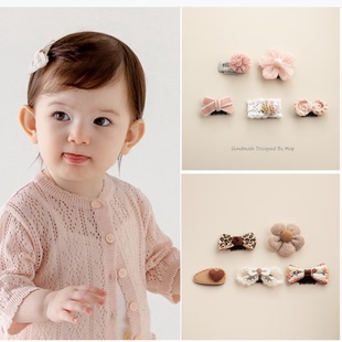 婴儿不伤发汗毛夹婴幼儿卡子发饰宝宝胎毛发夹儿童发卡头饰夹子