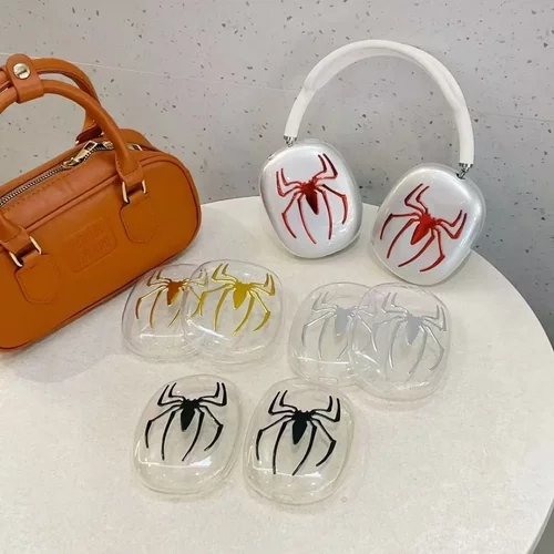 电镀蜘蛛侠适用airpods max2保护套苹果头戴式耳帽耳罩耳机壳