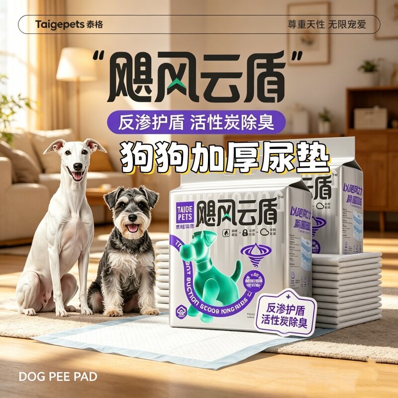 狗狗尿垫防漏加厚除臭吸水宠物隔尿垫猫狗用尿片一次性锁水大码