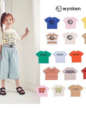 555【77MODE 】wynken SS22春夏新款儿童短袖T 夏装短袖 正品不退