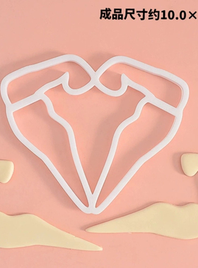 小红书同款肌肉酷狗眼镜翻糖塑料切模蛋糕甜品网红小狗墨镜装饰烘