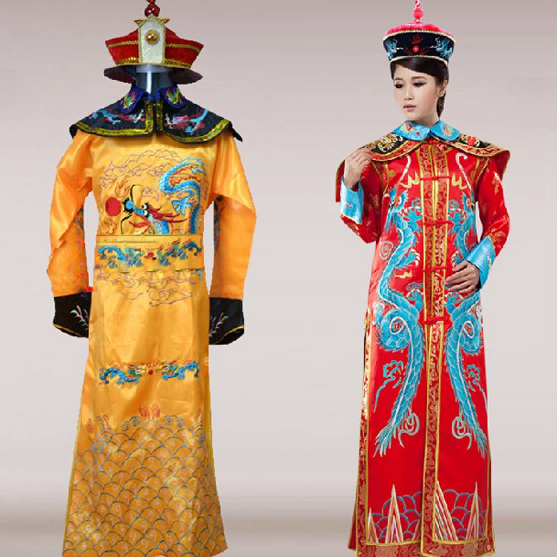 戏剧长袖成人后宫娘娘少爷话剧皇帝服装男古代龙袍皇上清朝长裙|ruв категории Женская одежда, костюм/национальная одежда/театр костюм, национальная одежда/этап погрузки - от Buy2taobao.com для оказания профессиональной услуги покупки агента Taobao