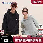 刺绣经典 Champion冠军连帽卫衣男2025秋季 新款 小C简约潮牌女纯色