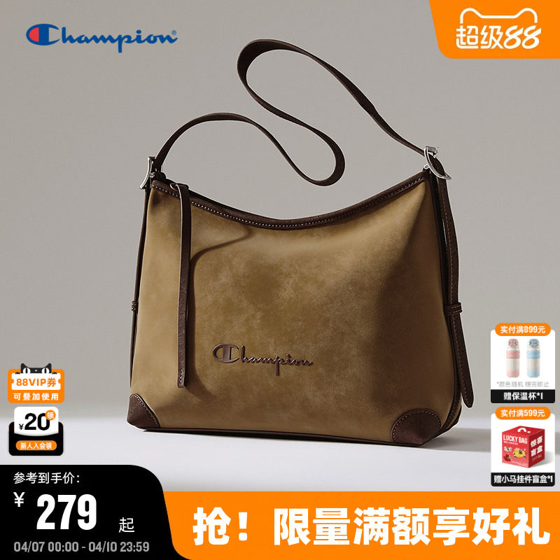 Champion冠军腋下单肩包26春季新款女高级质感hobo包大容量斜挎包