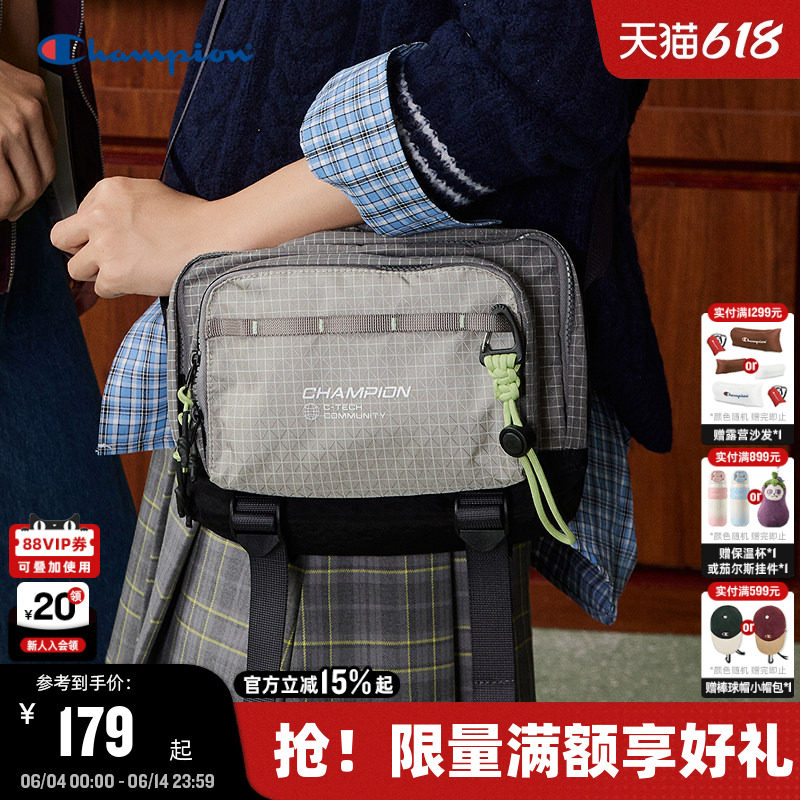 Champion冠军单肩包2026夏季新款漫野小方包男女情侣潮流休闲斜挎