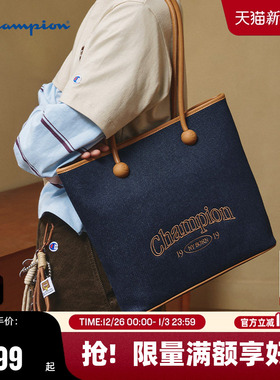 Champion冠军托特包2025秋冬新款女复古腋下包通勤单肩包男手提包