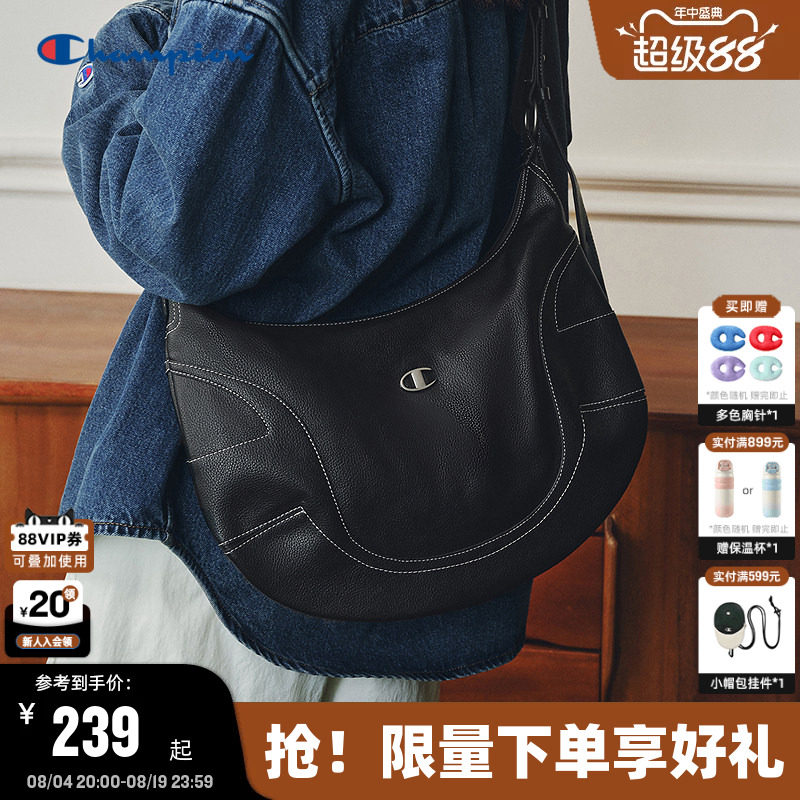 Champion冠军单肩包月牙hobo包
