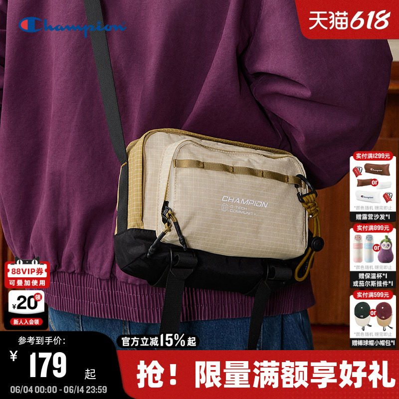 Champion冠军单肩包2026夏季新款漫野小方包男女情侣休闲潮流斜挎