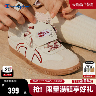 男运动鞋 Champion冠军德训鞋 女粉色休闲鞋 情侣复古板鞋 25秋冬新款