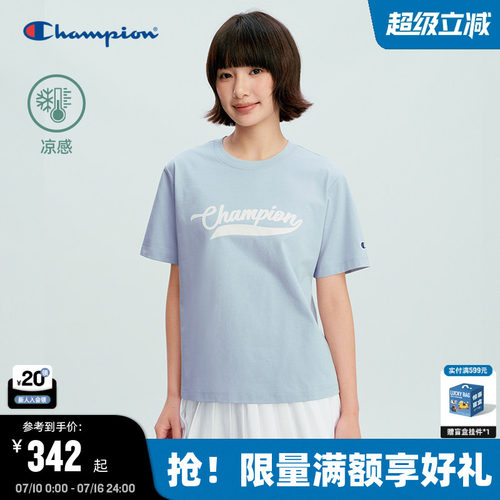 Champion凉感印花短袖T恤女款