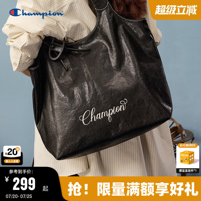 Champion冠军单肩包2026夏季新款女高级轻便托特包大容量手提包男