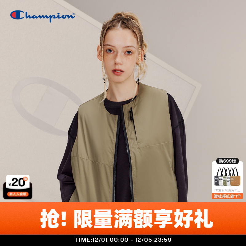 Champion冠军棉服马甲情侣