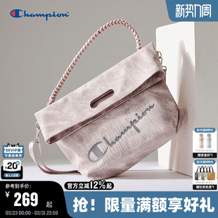 Champion冠军单肩包26春季 折折包女大容量手提包通勤斜挎包男 新款