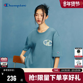 男2026春季 新款 毛巾绣休闲情侣夏季 Champion冠军短袖 T恤美式 休闲