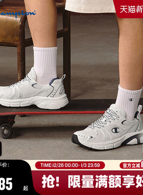 Champion冠军复古跑鞋女2025秋冬新品音波鞋男潮流休闲鞋运动鞋子