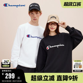 Champion冠军情侣卫衣男春秋款 纯棉潮流运动潮牌 圆领上衣女美式