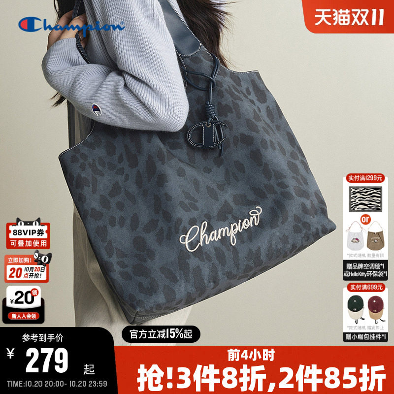 Champion冠军托特包2026秋季新款女大容量通勤单肩包男休闲手提包