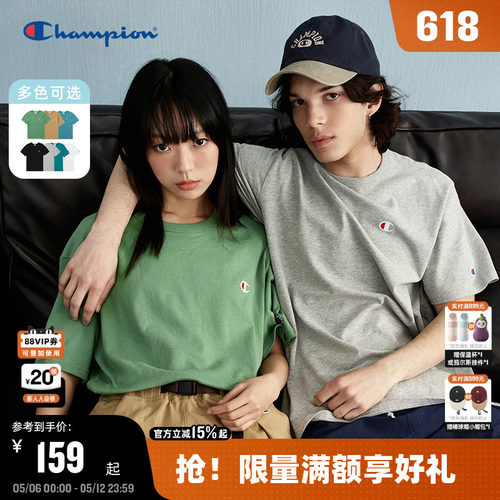 Champion冠军休闲潮牌短袖情侣款