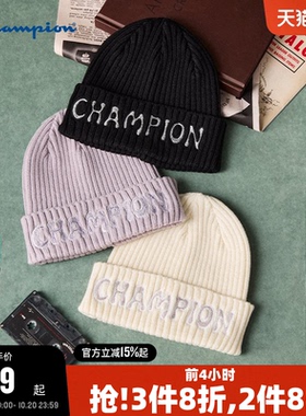 Champion冠军大logo针织帽