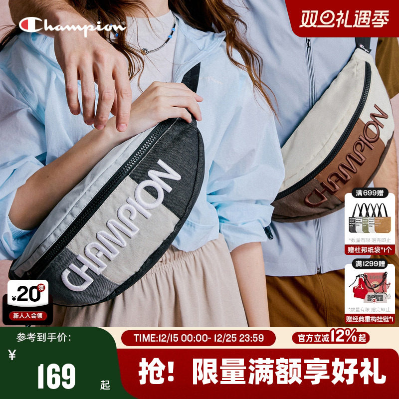 Champion刺绣logo字母时尚腰包