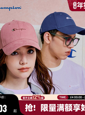 Champion冠军棒球帽25秋冬新款V脸帽情侣男女运动休闲鸭舌帽遮阳