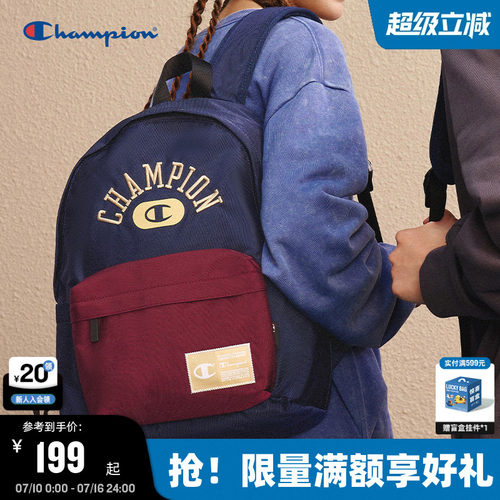 Champion冠军美式复古背包双肩包