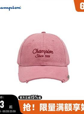 Champion冠军棒球帽2025秋冬季新款红色棒球帽复古男运动帽鸭舌帽