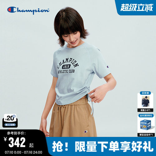 Champion短款辣妹风短袖T恤