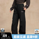 伞兵裤 时尚 女褶皱宽松工装 裤 Champion冠军直筒裤 抽绳长裤 男26春季
