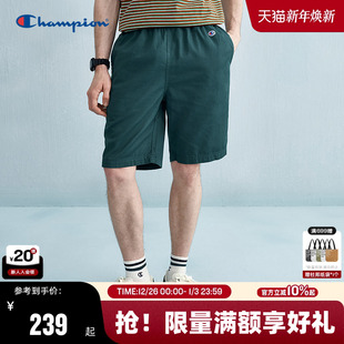 风梭织裤 Champion冠军短裤 五分工装 新款 休闲纯棉女简约 男2025夏季
