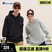 小C简约潮牌女纯色 刺绣经典 Champion冠军连帽卫衣男2025秋季 新款