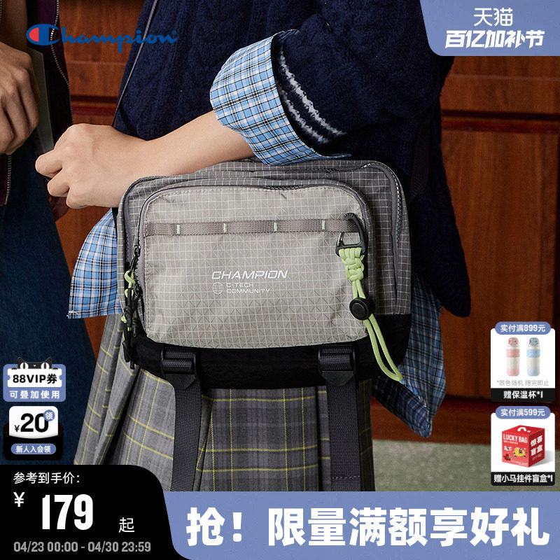 Champion冠军单肩包2026春季新款漫野小方包男女情侣潮流休闲斜挎