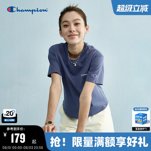 Champion冠军短袖纯棉女