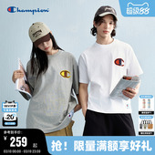 休闲简约刺绣男纯棉T恤美式 新款 潮牌女 夏季 Champion冠军短袖