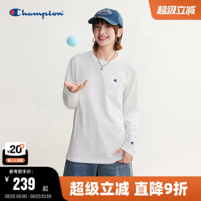 Champion冠军全棉长袖T恤秋新
