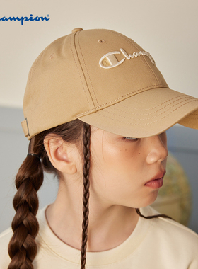 Champion冠军2025夏季男女儿童经典刺绣LOGO标遮阳日常鸭舌棒球帽