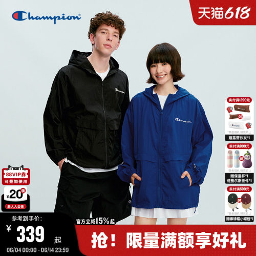 Champion轻薄夹克外套情侣款