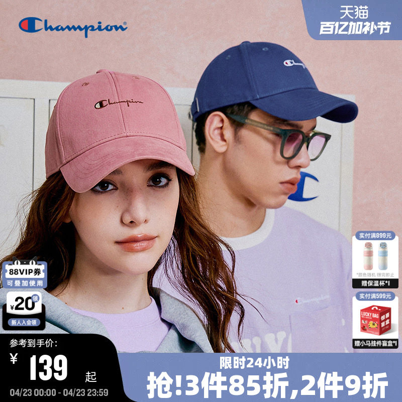 Champion冠军棒球帽25秋冬新款V脸帽情侣男女运动休闲鸭舌帽遮阳