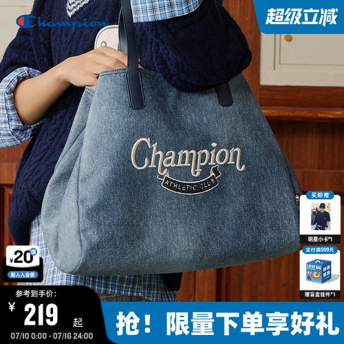 Champion冠军复古帆布托特包