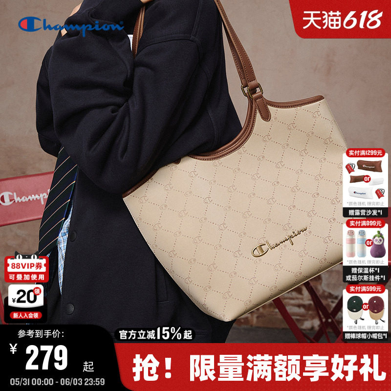 Champion冠军托特包26夏季新款女大容量菜篮子包包高级通勤单肩包