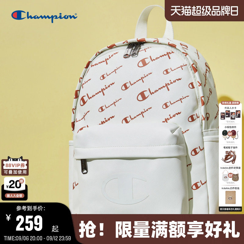 Champion冠军logo美式双肩包男女图片